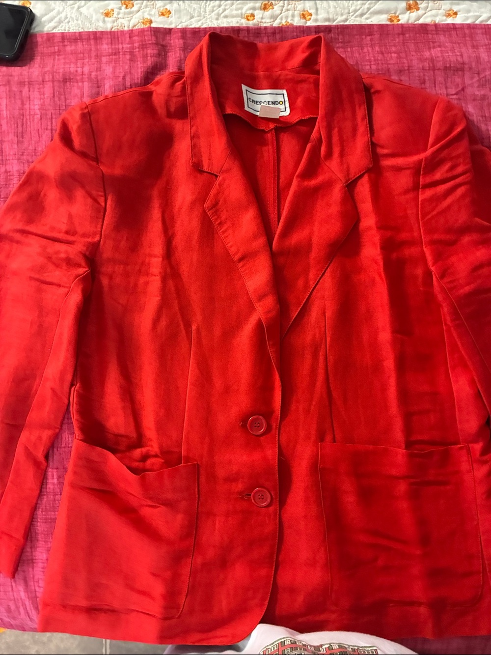 Women's Red Blazer Jacket